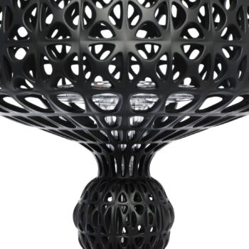 Stolná LED lampa Kartell Mini Kabuki, čierna, výška 70 cm