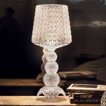 Stolná LED lampa Kartell Mini Kabuki, číra, výška 70 cm