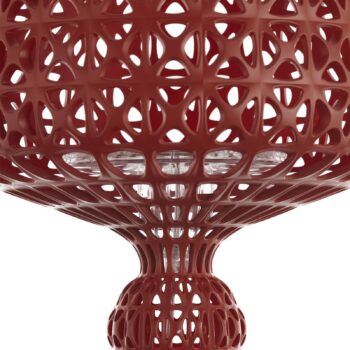 Stolná LED lampa Kartell Mini Kabuki, tmavočervená, výška 70 cm