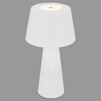 Stolná LED lampa Kihi s dobíjacou batériou, biela