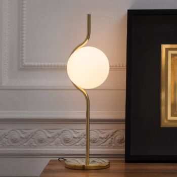 Stolná LED lampa Le Vita s opálovým sklom