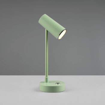 Stolná LED lampa Lenny CCT s dobíjacou batériou, zelená