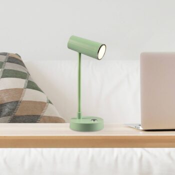 Stolná LED lampa Lenny CCT s dobíjacou batériou, zelená