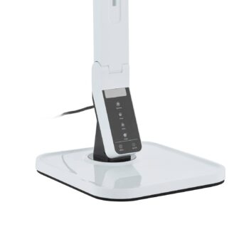 Stolná LED lampa Lindby Eleni, biela, CCT, stmievateľná