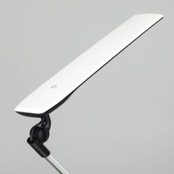 Stolná LED lampa Lindby Felipe, čierna, podstavec s objímkou