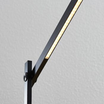 Stolná LED lampa Lindby Loretta, 43 cm, čierna, CCT