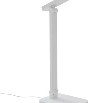 Stolná LED lampa Lindby Rylas, biela, USB, CCT