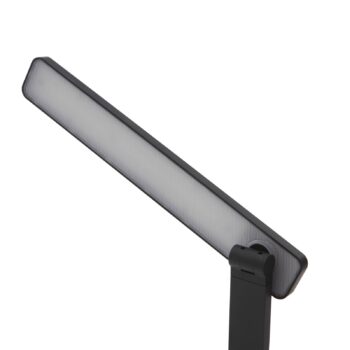 Stolná LED lampa Lindby Rylas, čierna, USB, CCT