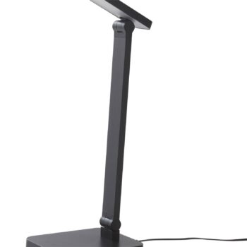 Stolná LED lampa Lindby Rylas, čierna, USB, CCT