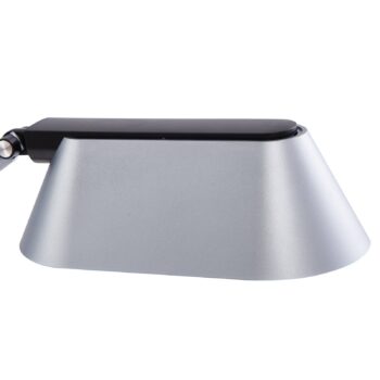 Stolná LED lampa Lindby Thies, sivá, ABS, výška 78 cm, stmievateľná