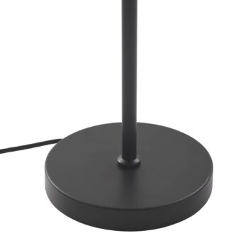 Stolná LED lampa Lindby Tiama, kov, čierna/zlatá, Ø 30 cm