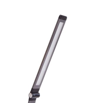Stolná LED lampa Lindby Valtaris, sivá, hliník, CCT, stmievateľná