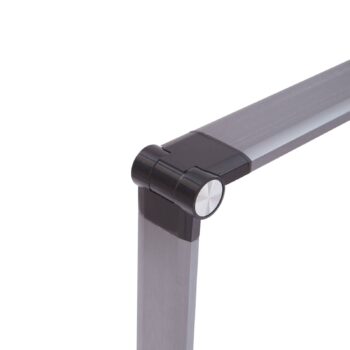 Stolná LED lampa Lindby Valtaris, sivá, hliník, CCT, stmievateľná