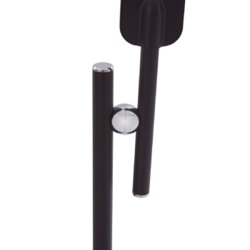 Stolná LED lampa Lindby Valtorin, čierna