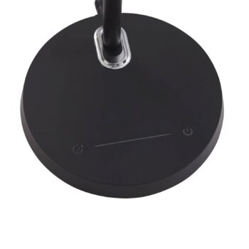 Stolná LED lampa Lindby Valtorin, čierna