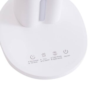 Stolná LED lampa Lindby Zephyra, biela, CCT, stmievateľná