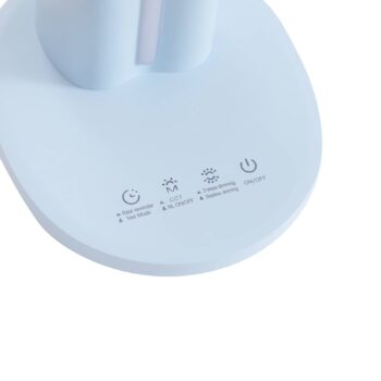 Stolná LED lampa Lindby Zephyra, modrá, CCT, stmievateľná