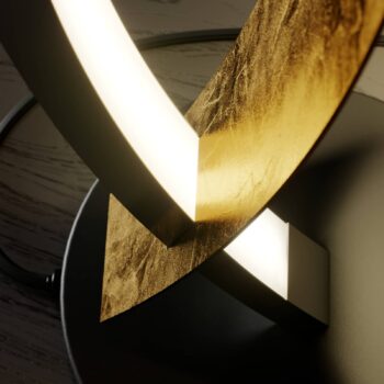 Stolná LED lampa Lucande Marija, čierna, stmievateľná, 62 cm