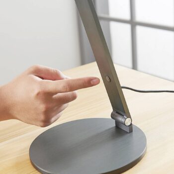 Stolná LED lampa Lucande Mion, 41 cm, okrúhla, stmievateľná