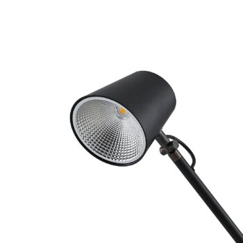 Stolná LED lampa Lucande Tarris, výška 46 cm, čierna