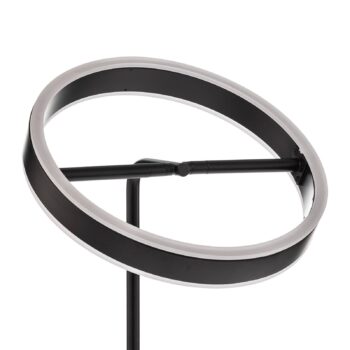 Stolná LED lampa Lucande Yekta, čierna, 59 cm, stmievateľná