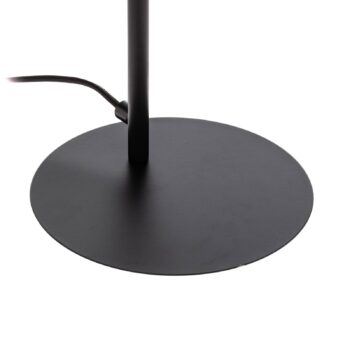 Stolná LED lampa Lucande Yekta, čierna, 59 cm, stmievateľná