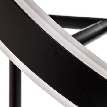 Stolná LED lampa Lucande Yekta, čierna, 59 cm, stmievateľná