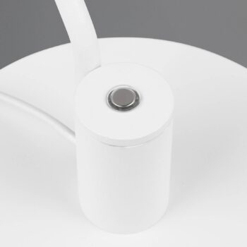 Stolná LED lampa Manduro, biela, kov, CCT, stmievač