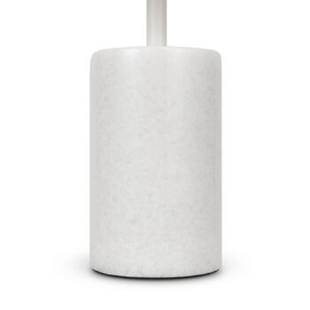 Stolná LED lampa Maytoni Kyoto, biela, výška 46 cm, mramor