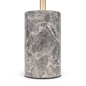 Stolná LED lampa Maytoni Kyoto, sivá, výška 46 cm, mramor