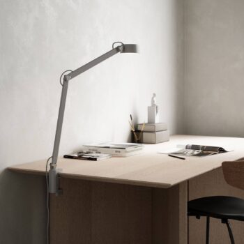 Stolná LED lampa Nobu, sivá