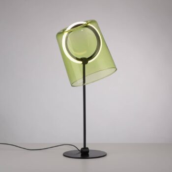Stolná LED lampa Paul Neuhaus Zula, zelená, výška 42 cm