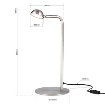 Stolná LED lampa Student s otočnou hlavou