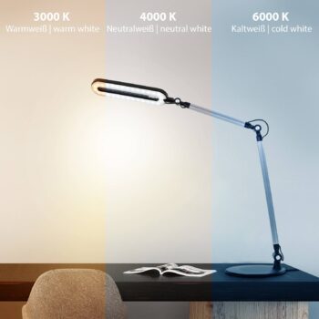 Stolná LED lampa Swan, CCT, stmievateľná