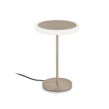 Stolná LED lampa Tilda, piesková metalíza, ovládanie gestami