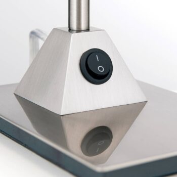 Stolná LED lampa Tobias, matný nikel