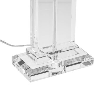 Stolná Veronique, široký podstavec, biela/chróm