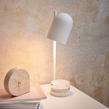 Stolná lampa AYTM Luceo, biela