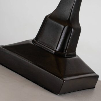 Stolná lampa Alderley, 14 cm x 14 cm, Tiffany štýl, bronz