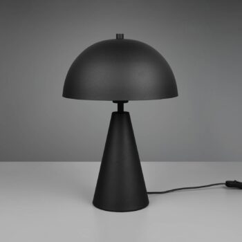 Stolná lampa Alfie, matná čierna, kov, E27