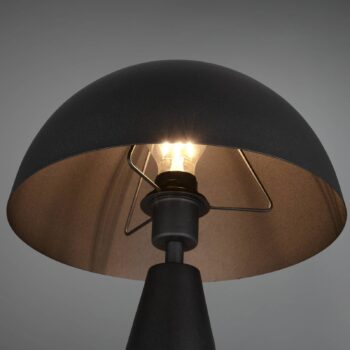 Stolná lampa Alfie, matná čierna, kov, E27