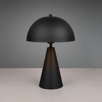 Stolná lampa Alfie, matná čierna, kov, E27
