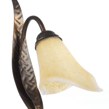 Stolná lampa Alga, 1 svetlo, železo, sklo, Florentine