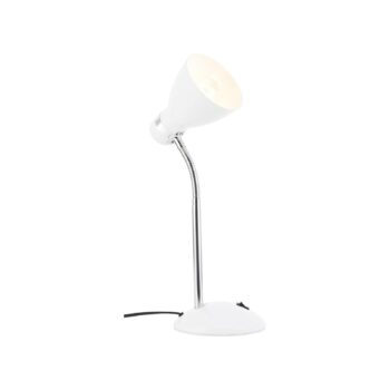 Stolná lampa Allison, biela, výška 33,5 cm, kov