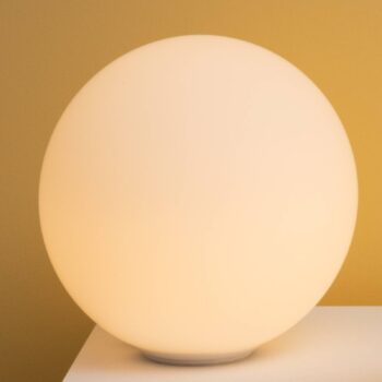 Stolná lampa Artemide Dioscuri, Ø 35 cm