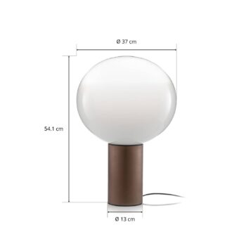 Stolná lampa Artemide Laguna 37 bronz