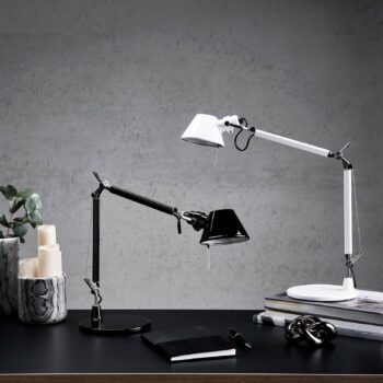 Stolná lampa Artemide Tolomeo Micro biela