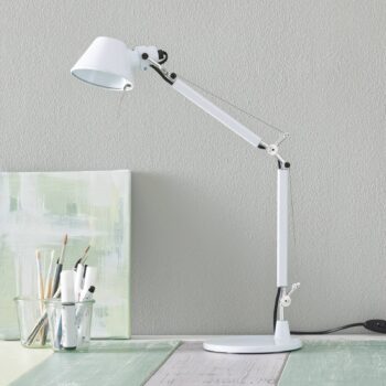 Stolná lampa Artemide Tolomeo Micro biela