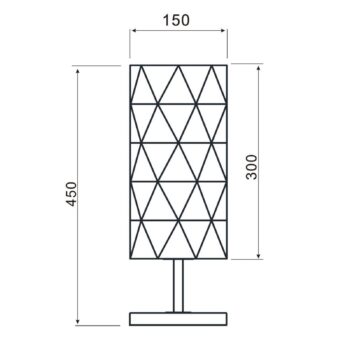 Stolná lampa Asterope, lineárna biela