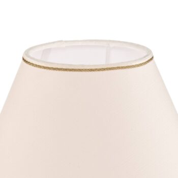 Stolná lampa Austrolux Giardino Avorio, 25 cm, keramika, biela